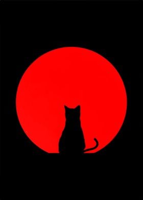 FELINE SERENADE RED MOON