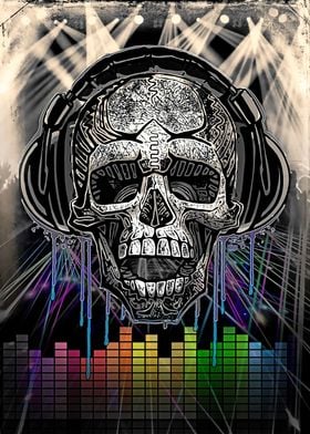 Drippin Skull Headphones 