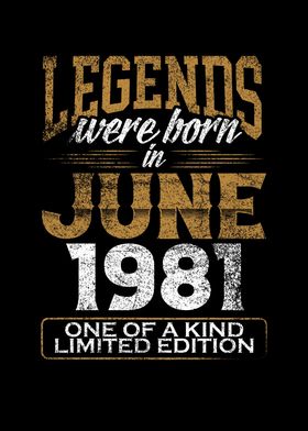 Legends born in 1981