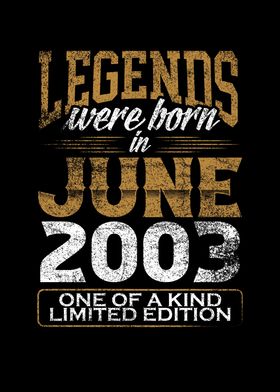 Legends born in 2003