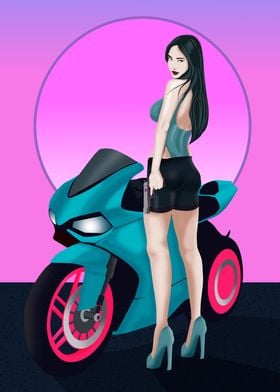 y2k spy girl bike