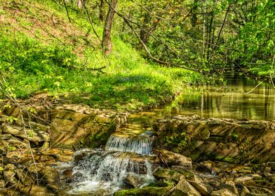 Small Mountain Waterfall