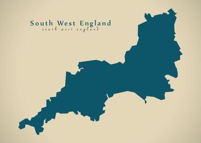 South West England map