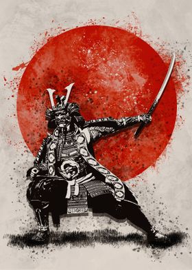 Samurai with Armor 