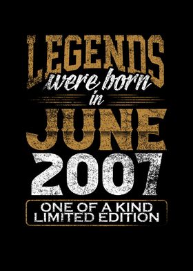 Legends born in 2007