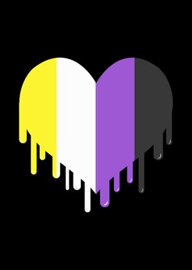 Dripping Nonbinary Heart