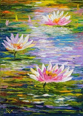 Joyful water lilies