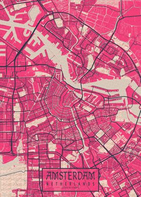 Amsterdam Map Blossom