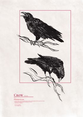 Two Sitting Crows Defined