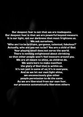 Our deepest fear 