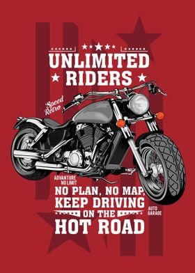 Motorbike Rider Poster