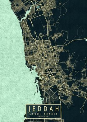 Jeddah City Map Summer