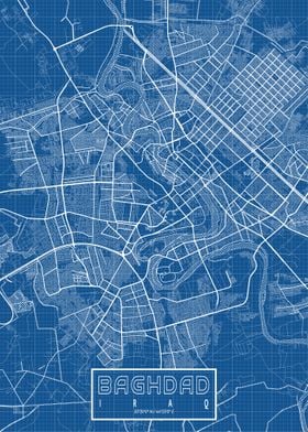 Baghdad Map Blueprint