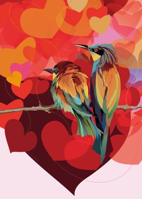 BIRDS IN LOVE