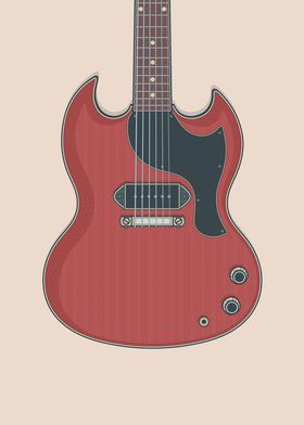 Cherry Junior Solid Guitar