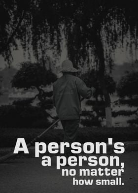 A persons a person 