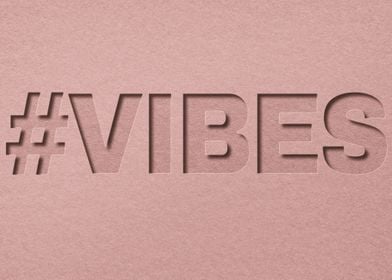 VIBES 3d typography