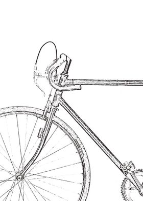 Bicycle pencil drawing