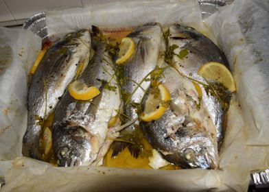 Sea bream and lemons 1