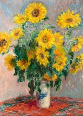 Monet Bouquet of Sunflower