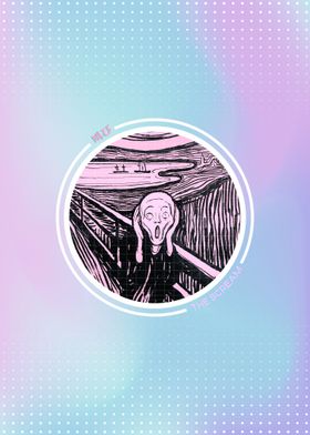 Retro Vaporwave The Scream