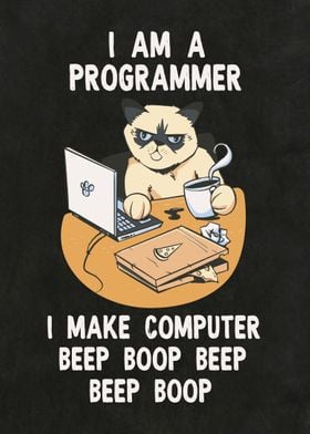 Grumpy cat Programmer meme