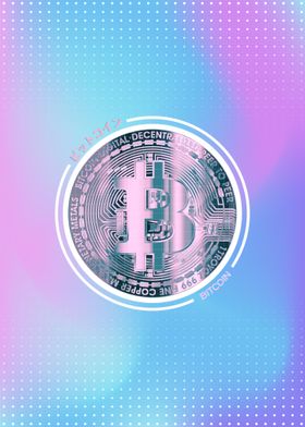 Retro Vaporwave Bitcoin