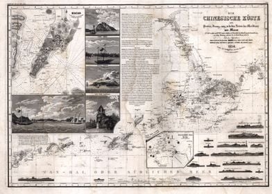 Old Map of Macau 