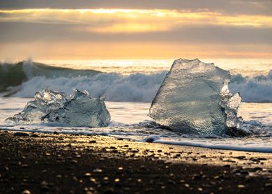 Iceberg Sunrise Iceland