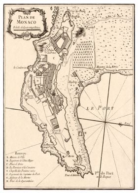 old monaco map