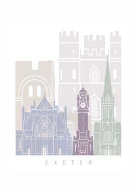 EXETER SKYLINE POSTER 