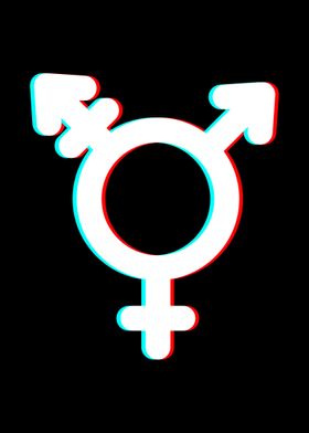 Transgender Symbol Glitch