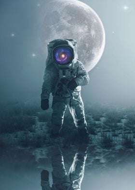 Space Astronaut Alone