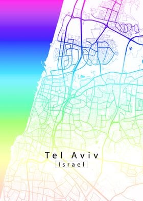 Tel Aviv City Map