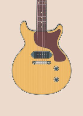 Yellow Junior DC Guitar