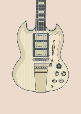 White Rock Solid Guitar