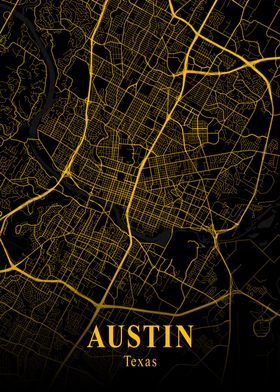 Austin Gold City Map