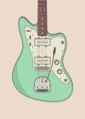 Surf Green JM Guitar