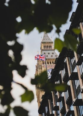 UK flag Big Ben