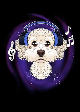 Music Lover I Bichon Frise