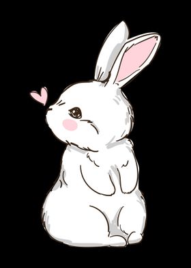 Bunny Easter Girls Women' Poster by professionaldesigns | Displate