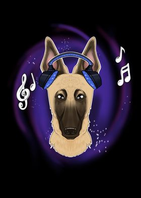 Music Lover I Malinois