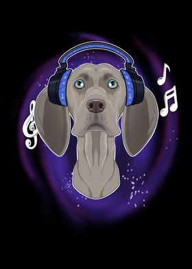 Music Lover I Weimaraner