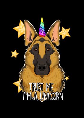 German Shepherd Unicorn