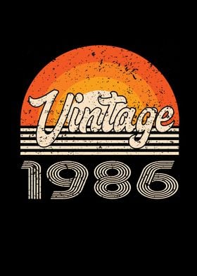 Vintage 1986 Birthday