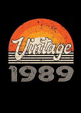 Vintage 1989 Birthday