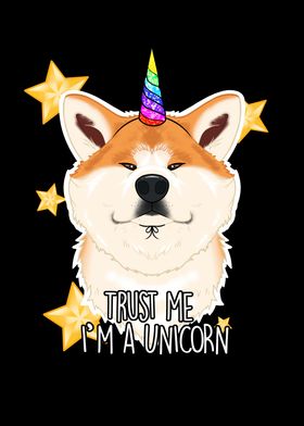  Unicorn Akita Inu