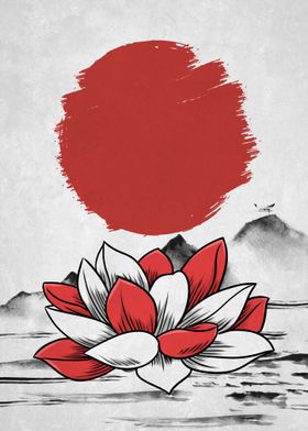 Lotus Japanese Art 