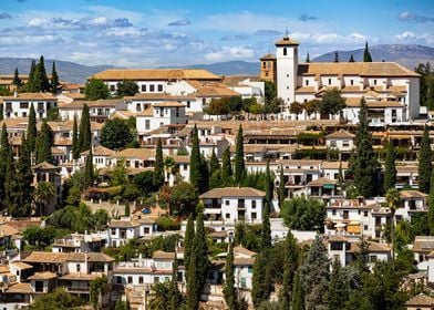 Old town of Granada Spain