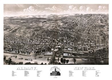 Albany New York 1879 map